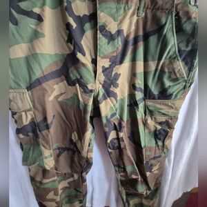 US Army Woodland Camo Pants LARGE